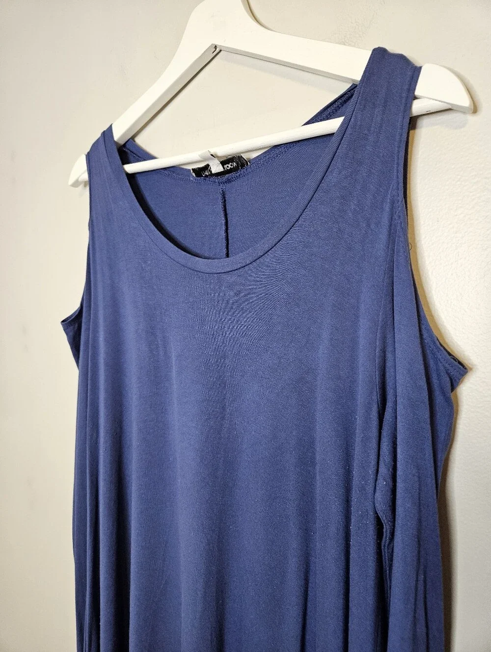 The Vanity Room Solid Blue Peekaboo Cold Shoulder Dress Mini Long Sleeve Casual